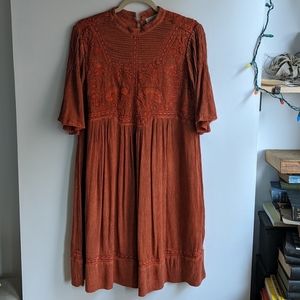 Anthropologie - Meadow Rue - Mock Neck Dress